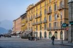 Main Square In Como Stock Photo