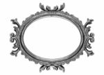 Retro Revival Old Ellipse Frame Stock Photo