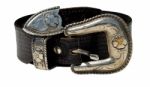 Cowboy Leather Belt Stock Photo