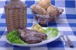 Florentine Steak Stock Photo