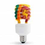 Sri Lanka Flag On Bulb Stock Photo