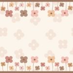 Frame Of Pastel Color Tone Flowers With Empty Space Stock Photo