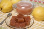 Traditional Quince Jam Stock Photo