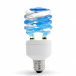 Energy Saving Lamp Stock Photo