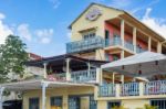 Hotel La Casona De La Isla In Flores, Guatemala Stock Photo