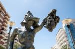 Perseo Statue By Dali In Marbella Stock Photo