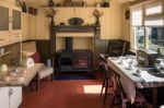 Interior Of A Living Shed At St Fagans National History Museum Stock Photo