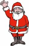 Santa Claus Waving Stock Photo