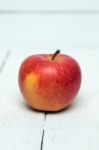 Fresh Tasty Red Apple Fruit Isolated On A White Background Stock Photo