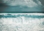 Strong Wave In The Sea Stock Photo