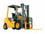 Forklift Truck Isolated Stock Photo