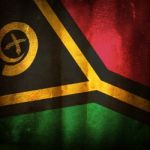 Old Grunge Flag Of Vanuatu Stock Photo