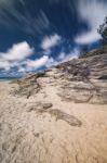 Cylinder Beach On Stradbroke Island, Queensland Stock Photo