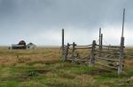 View Of Mormon Row Near Jackson Wyoming Stock Photo