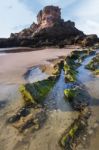 Coastline Area Of Sagres, Portugal Stock Photo