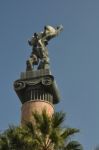 Victory Statue In Puerto Banus Stock Photo