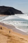 Beautiful Beach In Sagres Stock Photo