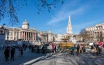 End Male Violence Towards Women Rally In Trafalgar Square Stock Photo