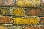 Brick Wall With Color Stock Photo