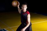 Asian Basketball Player Stock Photo