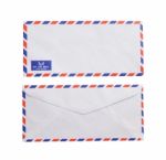 Airmail On White Background Stock Photo