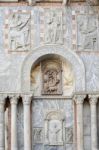 Partial View Of Saint Marks Basilica Venice Stock Photo