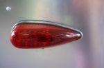 Vintage Auto Rear Tail Light Bulb And Lens Detail Stock Photo