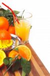 Fresh Orange Juice Stock Photo