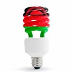 Flag Of Malawi On Bulb Stock Photo