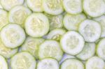 Cucumber On A White Background Stock Photo