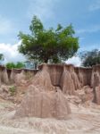 Land erosion Stock Photo