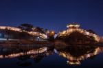 Hwaseong Fortress In Suwon,korea Stock Photo