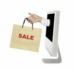 Shopping Online Stock Photo