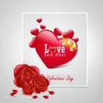 Red Love Heart, Valentines Day Concept Stock Photo