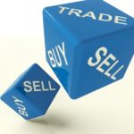 Buy Trade And Sell Dice Stock Photo