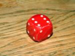 Dice On The Table Stock Photo