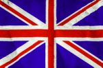 Uk Flag On Rough White Paper Stock Photo