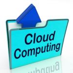 Cloud Computing Means Network Server And Business Stock Photo