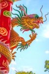 Dragon Chinese In Thailand Country Stock Photo