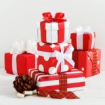 Christmas Gift Boxes Stock Photo