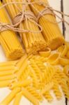 Bunch Of Italian Pasta Type Stock Photo