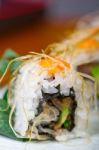 Fresh Sushi Choice Combination Assortment Selection Stock Photo