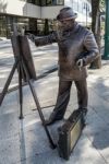 Bronze Statue Of Roskovics Ignac In Budapest Stock Photo