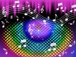 Colorful Music Background Means Harmony And Song
 Stock Photo