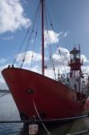 Cardiff Uk March 2014 - View Of Lightship 2000 Stock Photo