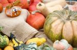 A Group Of Colourful Gourds In Friedrichsdorf Stock Photo