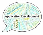 Application Development Shows Programs Enlargement And Regenerat Stock Photo