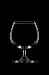 Glass For Whiskey On Black Background Stock Photo