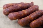 Portuguese Chorizo Stock Photo