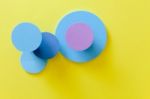 Material Design Colorful Background Stock Photo